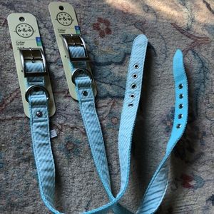 2 NWT baby blue Large/extra Large dog collars